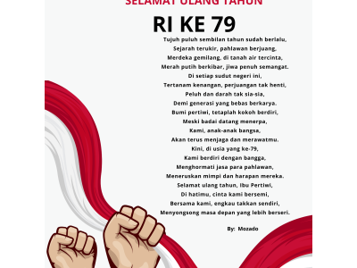 SELAMAT ULANG TAHUN RI KE  79